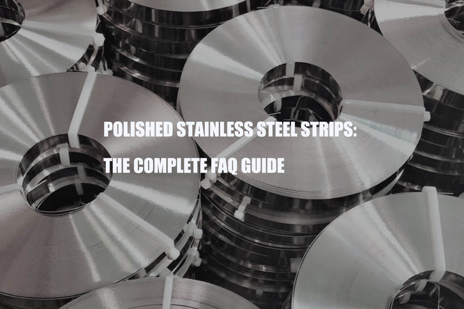 polished stainless steel strips