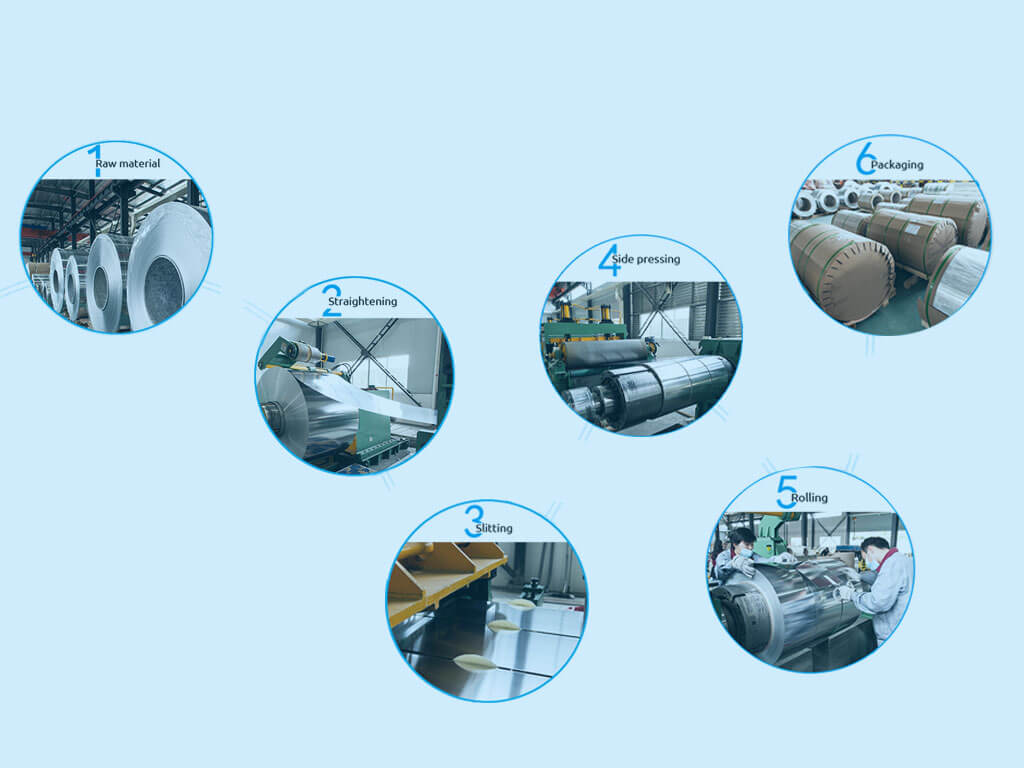 aluminium foils strips for transformers winding production process