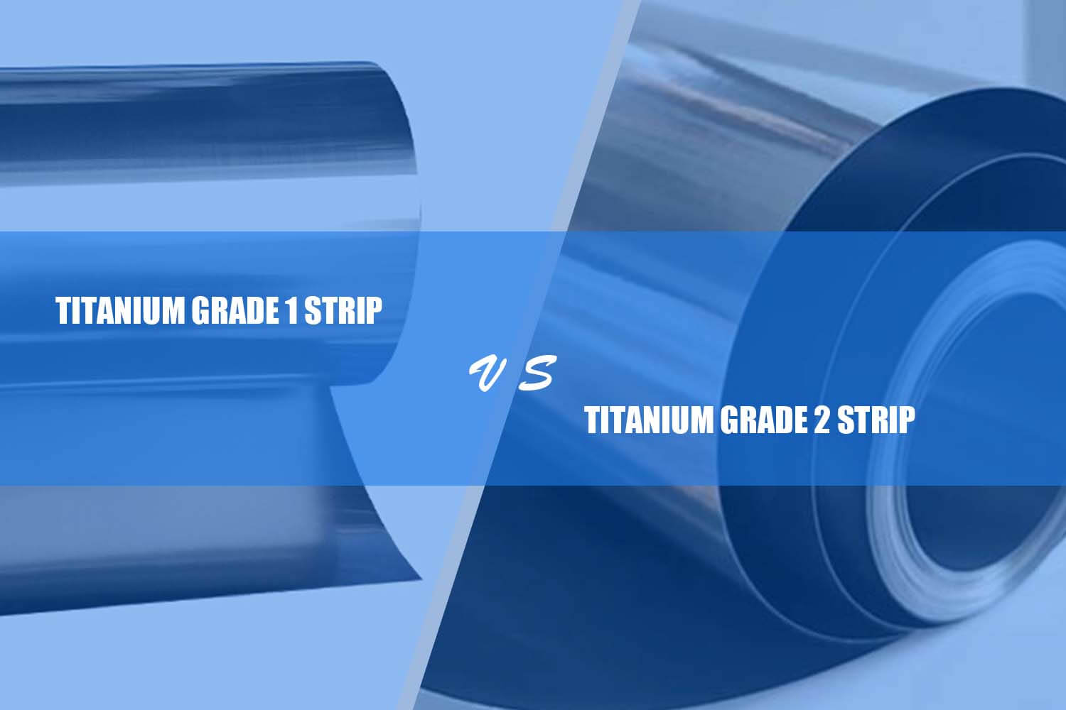 titanium grade 1 strip vs. titanium grade 2 déshabiller