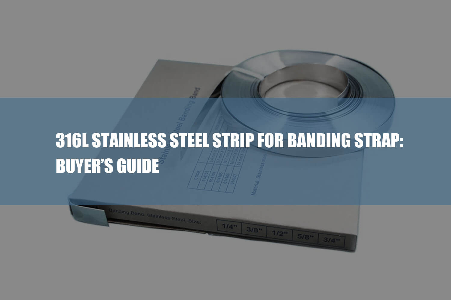 316l stainless steel strip for banding strap