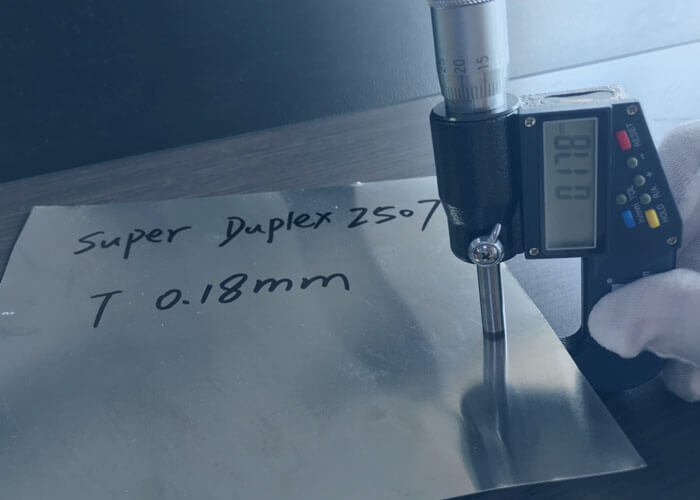 super duplex 2507 stainless steel strip 0.18mm thickness test